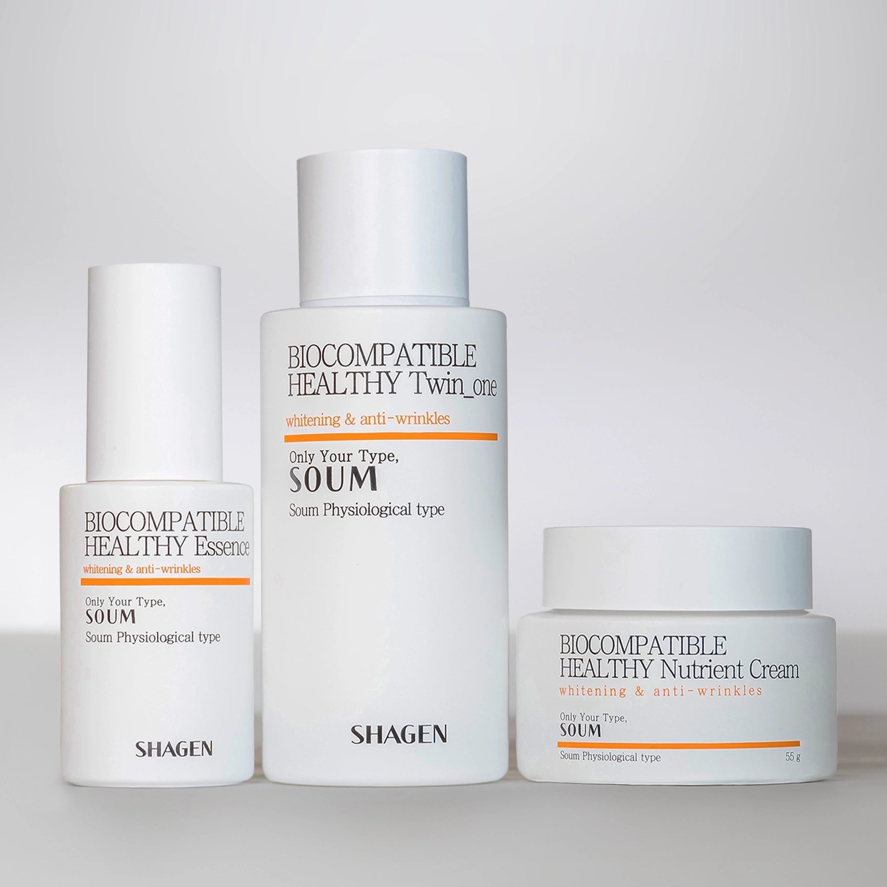 Shagen Soum (ORANGE) Energy Type Set of 3 - Quadruple Effect - Total 240ml