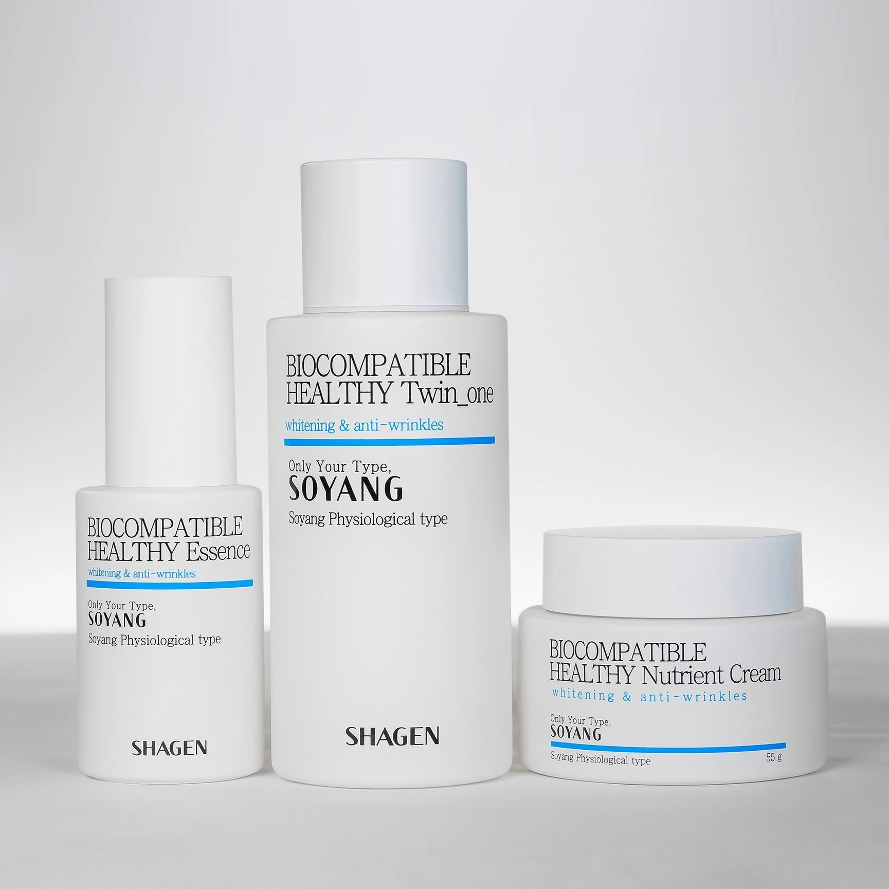 Shagen Soyang (BLUE) Energy Type Set of 3 - Quadruple Effect - Total 240ml