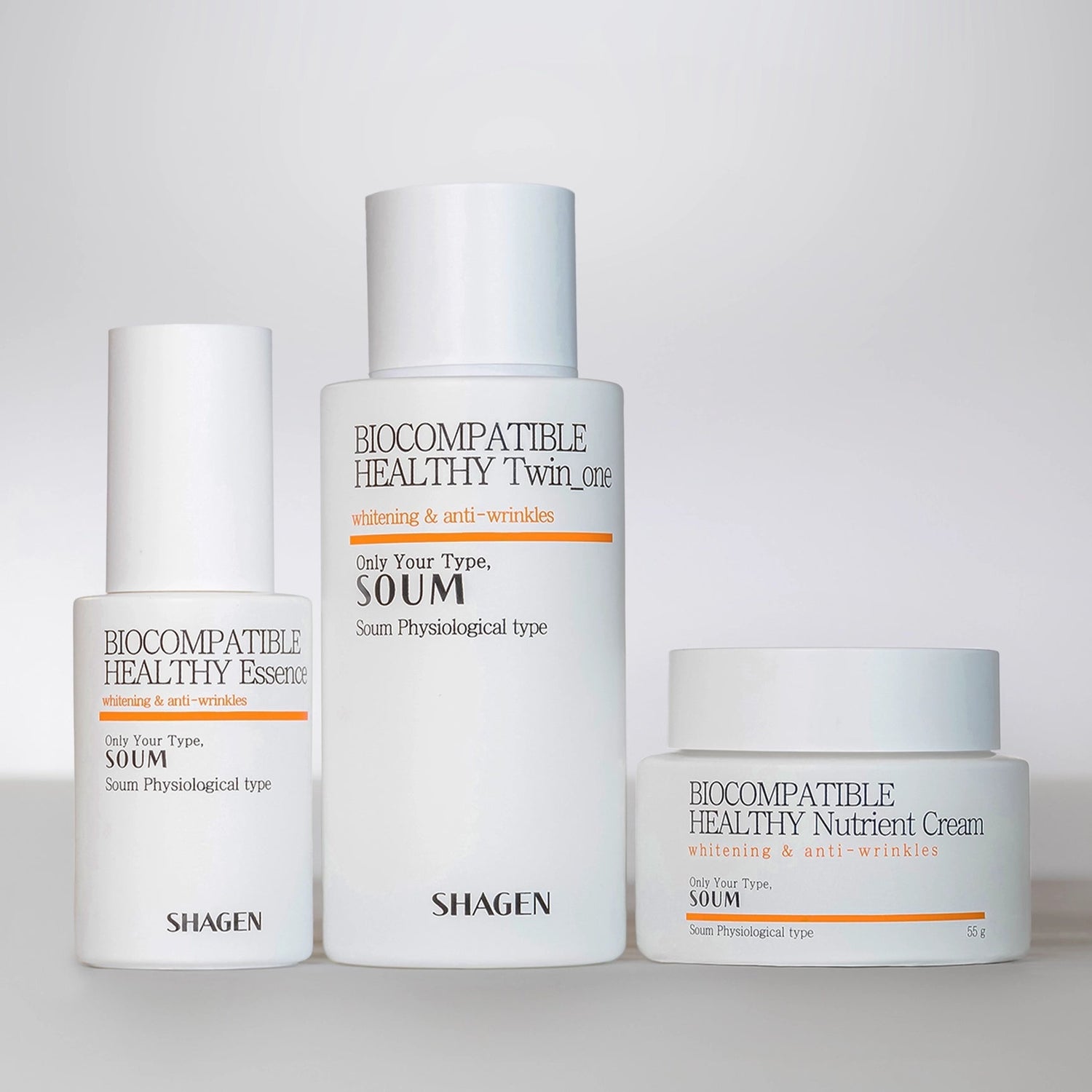 Shagen Soum (ORANGE) Energy Type Set of 3 - Quadruple Effect - Total 240ml