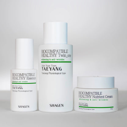 Shagen Taeyang (GREEN) Energy Type Set of 3 - Quadruple Effect - Total 240ml