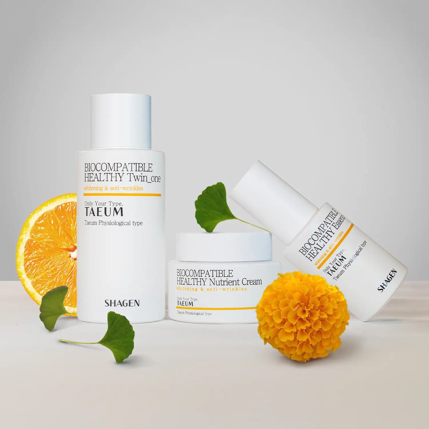 Shagen Taeum (YELLOW) Energy Type Set of 3 - Quadruple Effect - Total 240ml